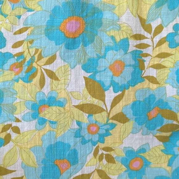 Billabong All Good Floral Woven Cotton Oversized Short Sleeve Button Down Top S - Picture 6 of 13